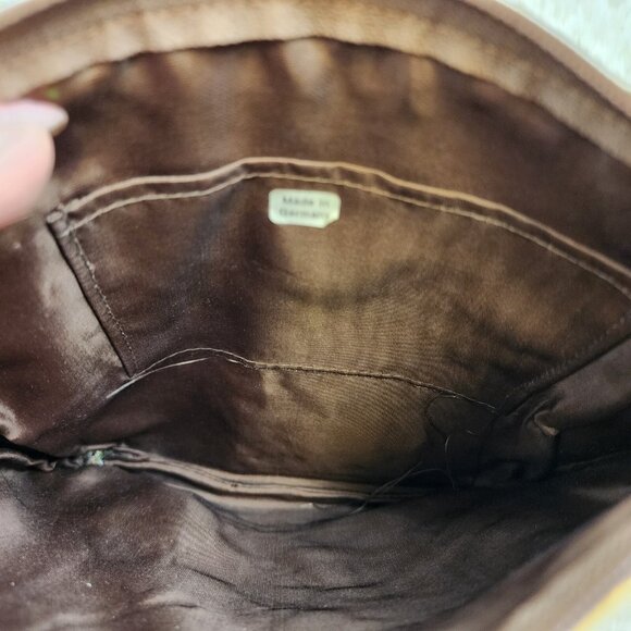 Vintage Tapestry Crossbody Shoulder Handbag Purse Romantic Victorian Gold Chain - Picture 5 of 7